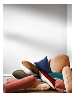 Luxury Velvet 55cm Round Cushion Auburn 5 Luxury Velvet 55cm Round Cushion Auburn -Bedding Shop 925061860 2 720x928