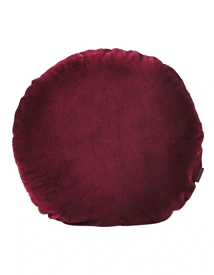 Luxury Velvet 55cm Round Cushion Merlot 3 Luxury Velvet 55cm Round Cushion Merlot