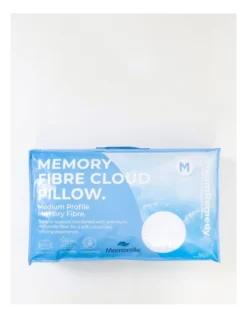 Memory Fibre Pillow Soft/Medium In White