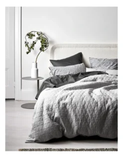 Chambray Quilted Bedlinen Collection Dove