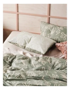 Linen House Adley Quilt Cover Set In Eucalyptus -Bedding Shop 929580310 5 720x928