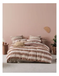 Linen House Oceania Quilt Cover Set In Cinnamon