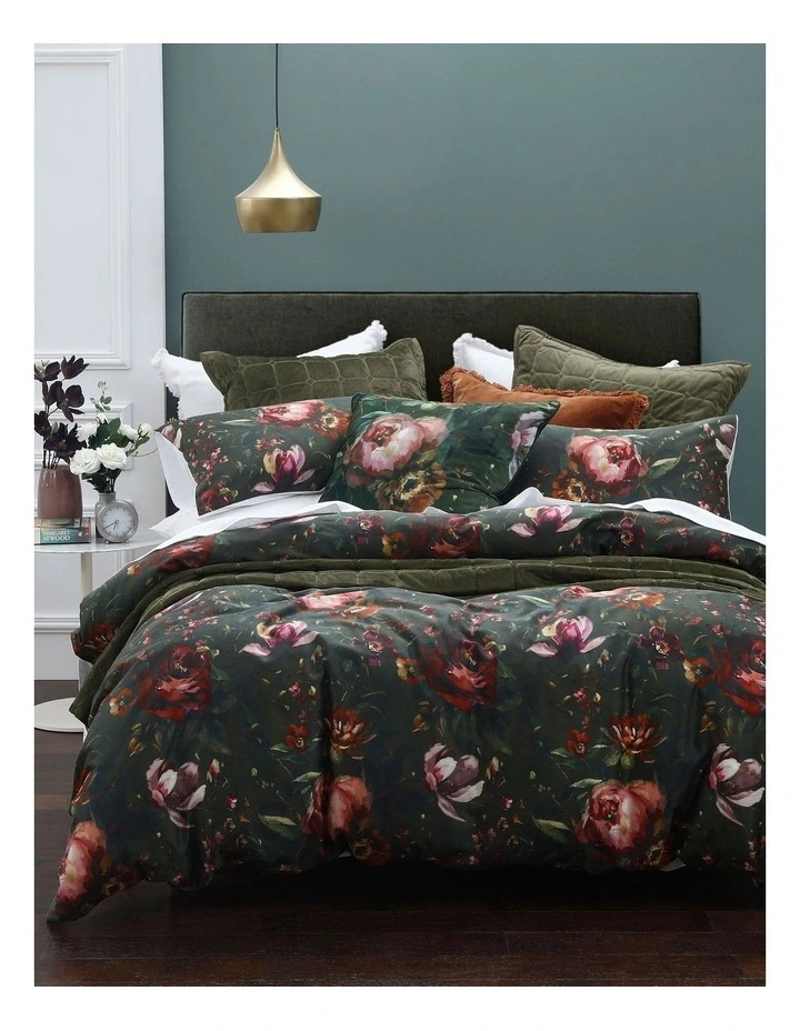 Mellini Quilt Cover Set In Green 3 Mellini Quilt Cover Set In Green