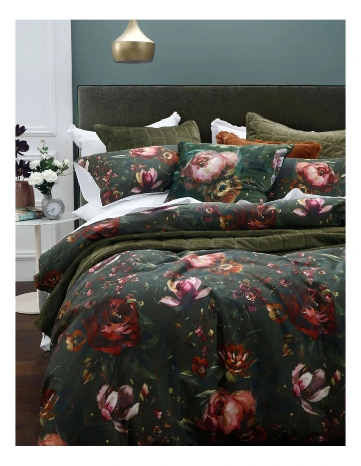 Mellini Quilt Cover Set In Green 4 Mellini Quilt Cover Set In Green - Image 2