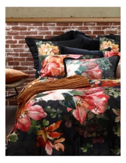 Valencia Quilt Cover Set In Black -Bedding Shop 929713780 2 720x928