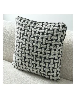 Arlo Boucle Cushion In Charcoal And Cream -Bedding Shop 932427370 3 720x928