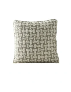 Arlo Light Boucle Cushion In Grey/Cream