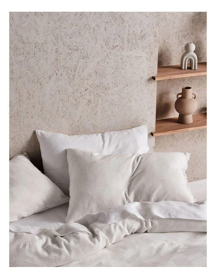 Linen House Capri Quilt Cover Set In White 4 Linen House Capri Quilt Cover Set In White - Image 2