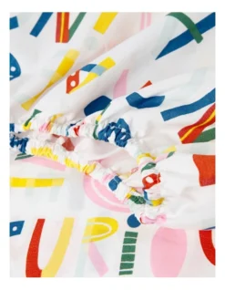 Positive Words Cot Fitted Sheet 2 Pack In Multi -Bedding Shop 935601400 3 720x928