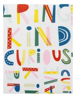 Positive Words Cot Fitted Sheet 2 Pack In Multi -Bedding Shop 935601400 4 720x928