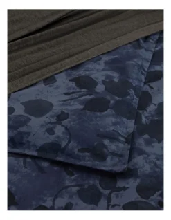 Calvin Klein Shadow Blooms Quilt Cover Set In Indigo -Bedding Shop 936566290 4 1 720x928
