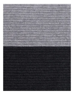 Calvin Klein Colourblock Rib Logo Cushion In Grey/Black -Bedding Shop 936566650 936566200 3 1 720x928