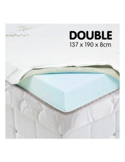 Cool Gel Memory Foam 8cm Mattress Topper Bamboo Fabric Cover Ecologic Queen King -Bedding Shop 940294990 3 720x928