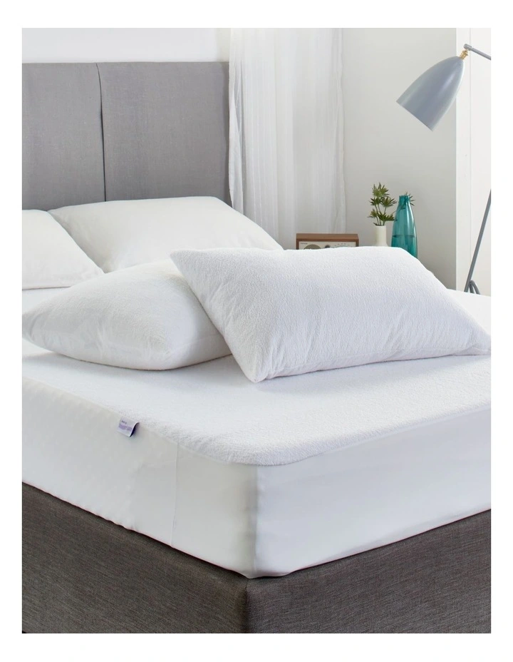 Genesis Cotton Terry Waterproof Twin Pack Pillow Protectors 4 Genesis Cotton Terry Waterproof Twin Pack Pillow Protectors - Image 2