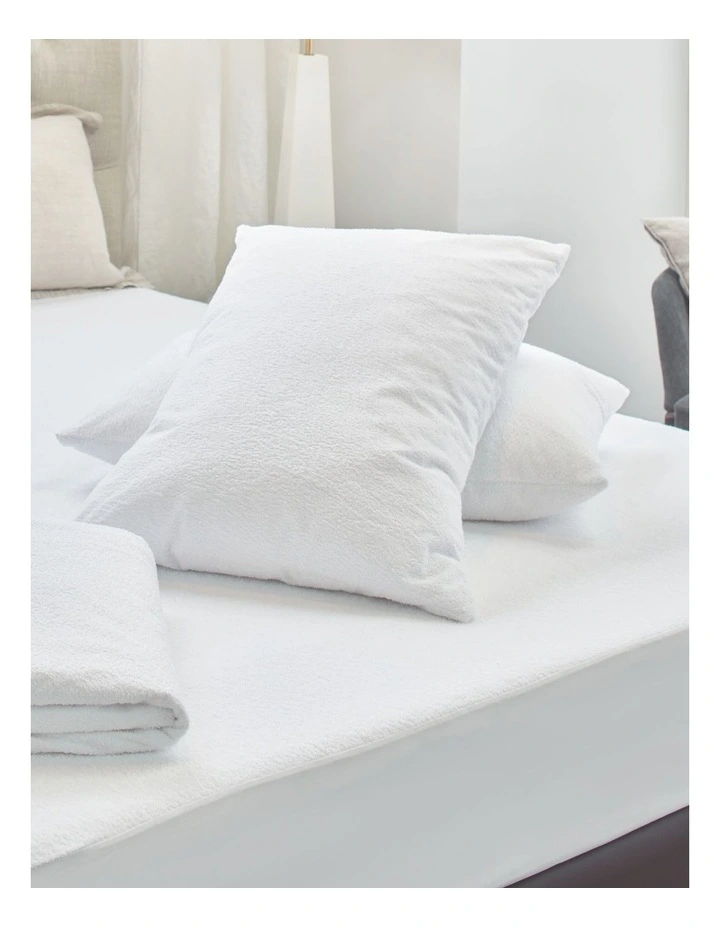Genesis Cotton Terry Waterproof Twin Pack Pillow Protectors 5 Genesis Cotton Terry Waterproof Twin Pack Pillow Protectors - Image 3