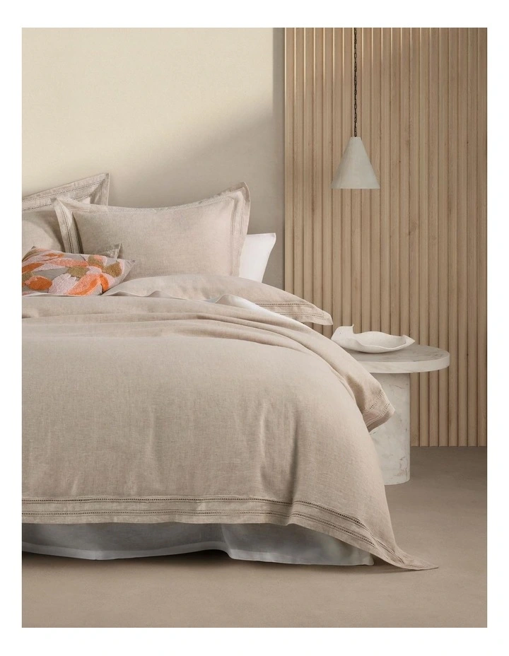 Wittman Tailored Pillowcase Pair In Flax 4 Wittman Tailored Pillowcase Pair In Flax - Image 2