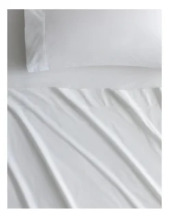 Byren Percale Pillowcase Pair In White -Bedding Shop 949511440 2 720x928