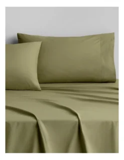 Byren Percale Sheet Set In Aloe -Bedding Shop 949511800 2 720x928