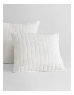 Walshe Tailored European Sham In White