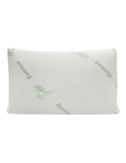 Memory Foam Hypoallergenic Bamboo Covered Pillow Single Pack