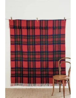 Heritage Collection Recycled Wool Scottish Tartan Blanket In Traditional -Bedding Shop 951296860 3 720x928