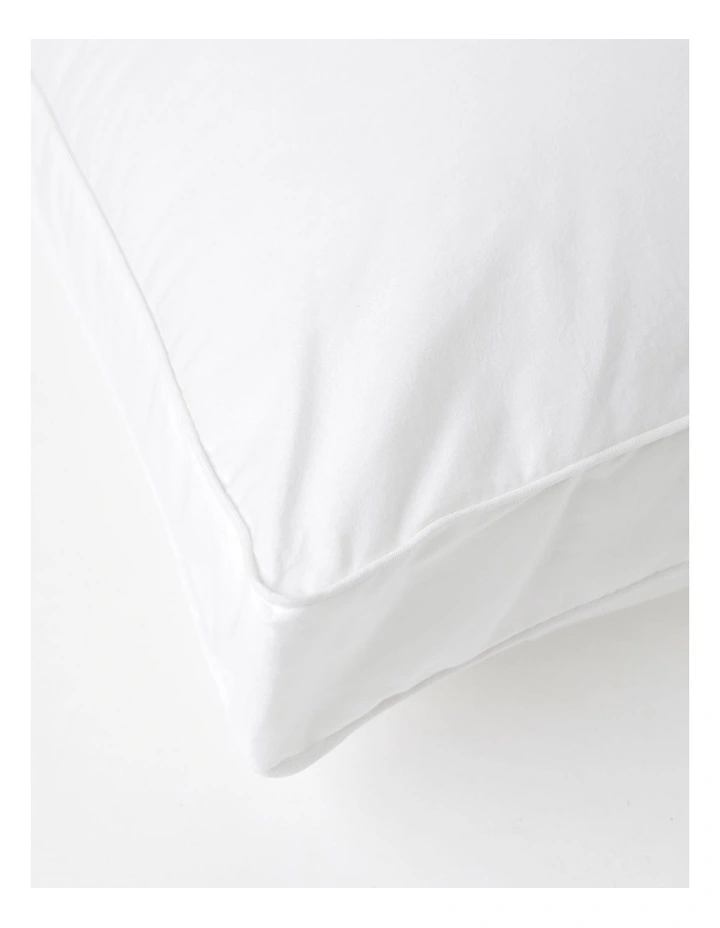 Heritage Organic Cotton Cover Medium Pillow In White 5 Heritage Organic Cotton Cover Medium Pillow In White - Image 3