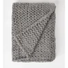 Chunky Knit Throw 130x180cm In Grey 2 Chunky Knit Throw 130x180cm In Grey -Bedding Shop 957464920 1 720x928