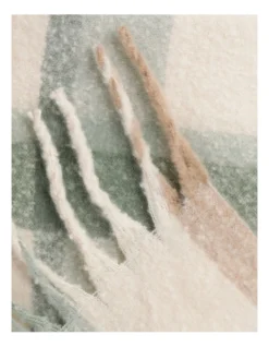 Check Faux Mohair Throw 130x180cm In Multi -Bedding Shop 957466000 2 720x928