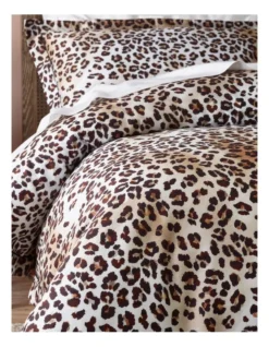 Beatrix Leopard Quilt Cover Set In Natural -Bedding Shop 957992320 2 720x928
