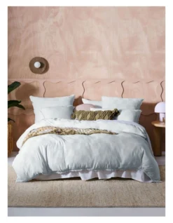 Linen House Capri Quilt Cover Set In Sky