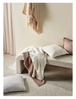 Linen House Saltwater Cushion In White -Bedding Shop 958254400 958255840 2 720x928