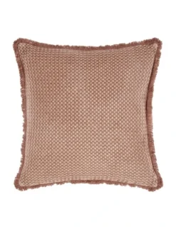 Linen House Saltwater Cushion In Clay
