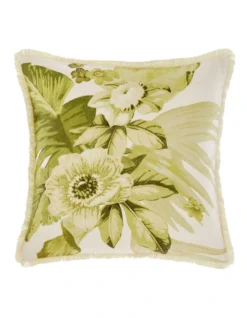 Linen House Matira Cushion In Green