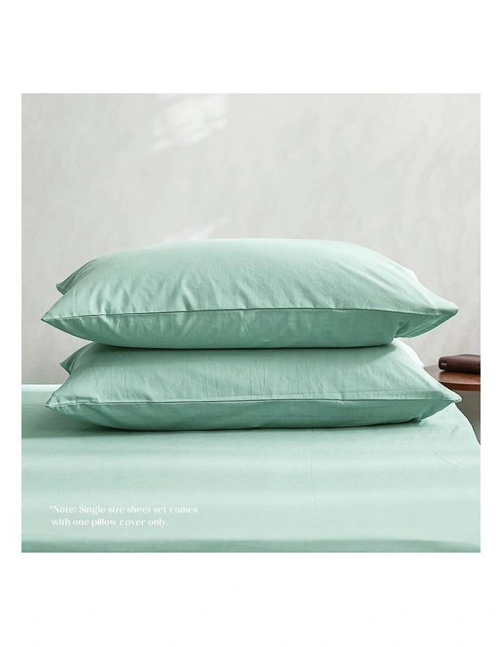 Double Duvet Cover Quilt Set In Green 5 Double Duvet Cover Quilt Set In Green - Image 3