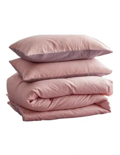 Double Duvet Cover Quilt Set In Candy Floss
