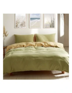 Single Duvet Cover Quilt Set In Green
