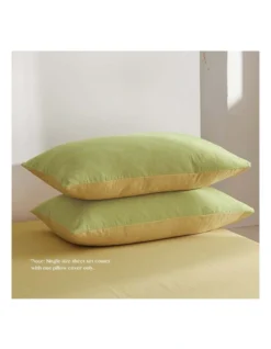 Single Duvet Cover Quilt Set In Green -Bedding Shop 965854630 4 720x928