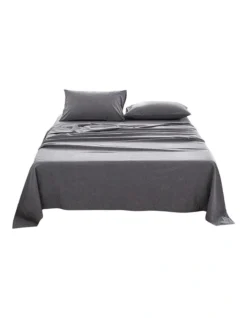 Double Bed Sheets Set In Black