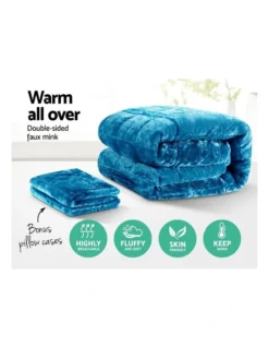 Super King Faux Mink Quilt In Teal 9 Super King Faux Mink Quilt In Teal -Bedding Shop 965873620 4 720x928