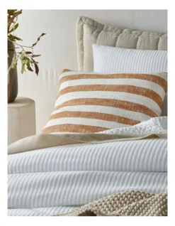 Albany Stripe Matelasse Quilt Cover In White -Bedding Shop 968091220 3 720x928