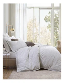 Arlet Stone Quilt Cover Set In Grey