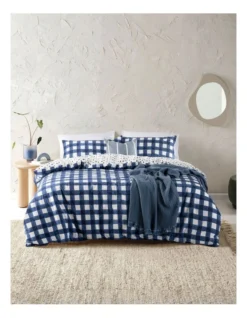 ESPRIT Georgie Quilt Cover Set In Navy