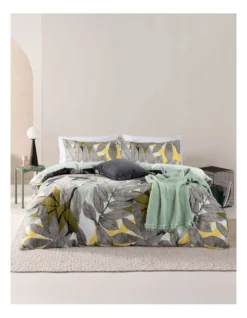 ESPRIT Jardin Quilt Cover Set In Grey