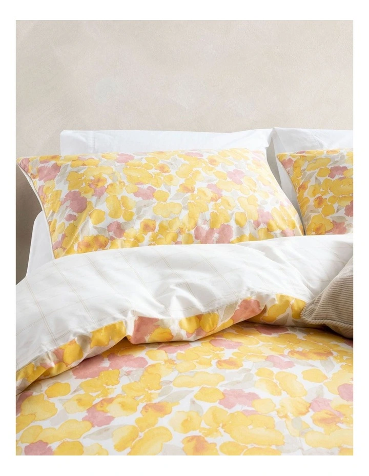 ESPRIT Nikita Quilt Cover Set In Yellow 4 ESPRIT Nikita Quilt Cover Set In Yellow - Image 2
