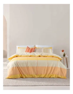 ESPRIT Phoebe Quilt Cover Set In Melon