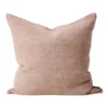 Heavy Linen Cushion In Pink