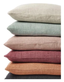 Heavy Linen Cushion In Pink -Bedding Shop 976026430 6 720x928