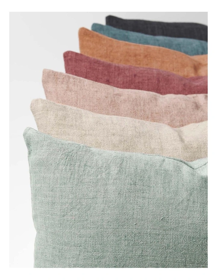 Heavy Linen Rectangle Cushion In Lotus 6 Heavy Linen Rectangle Cushion In Lotus - Image 4