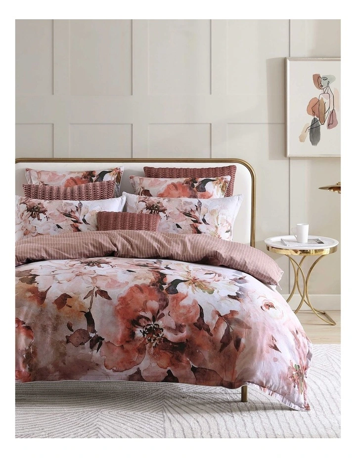 Tessa Quilt Cover Set In Pink 3 Tessa Quilt Cover Set In Pink