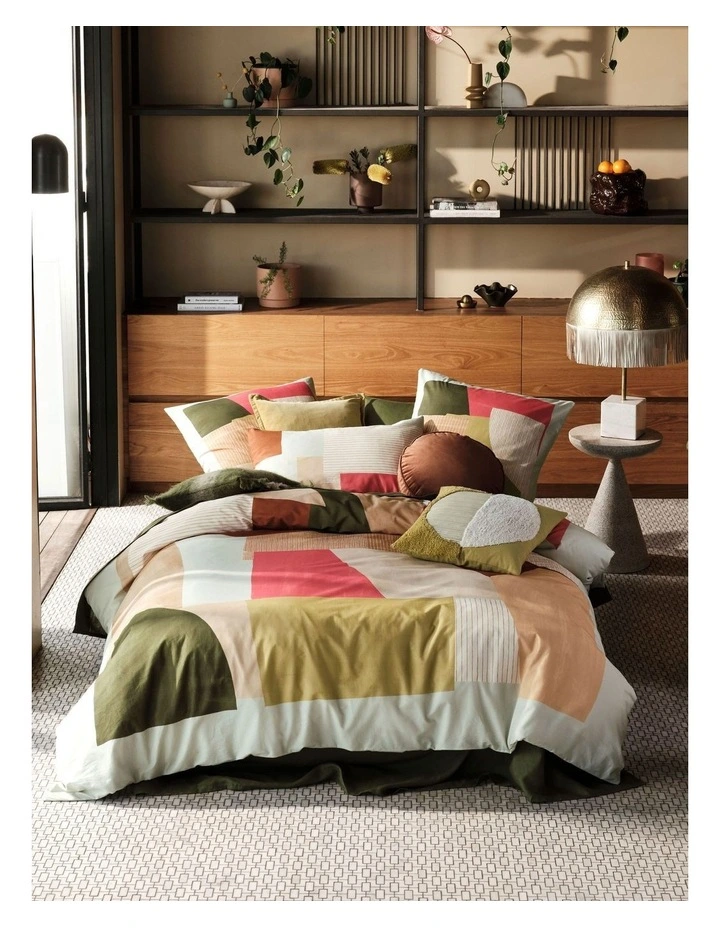 Linen House Doja Quilt Cover Set In Multi 3 Linen House Doja Quilt Cover Set In Multi